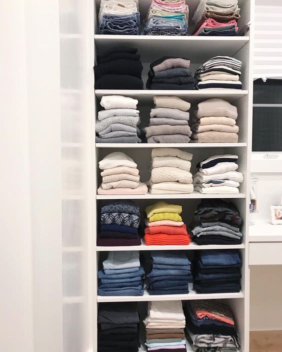 The clothes you're hanging instead of folding that is reducing their  lifespan