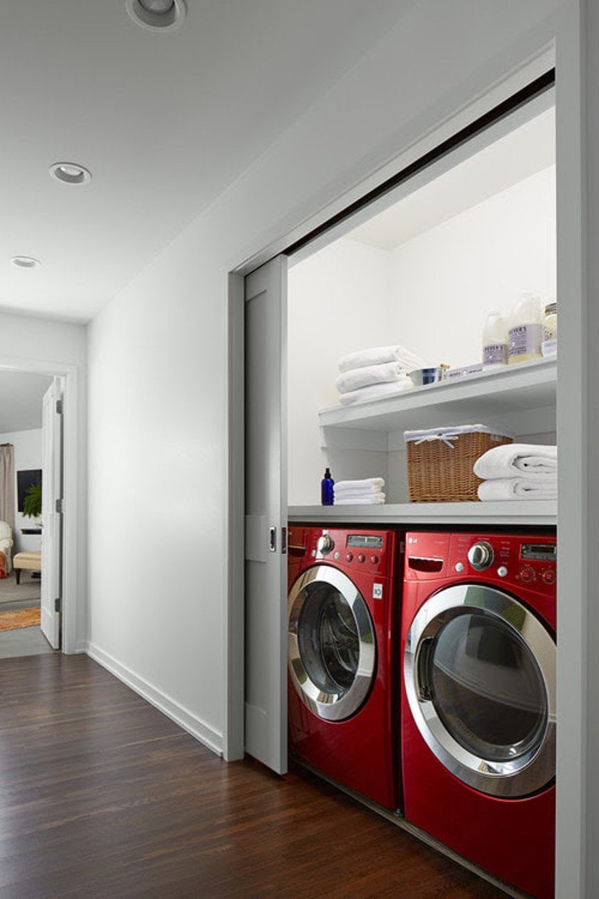 minimum size for washer dryer closet